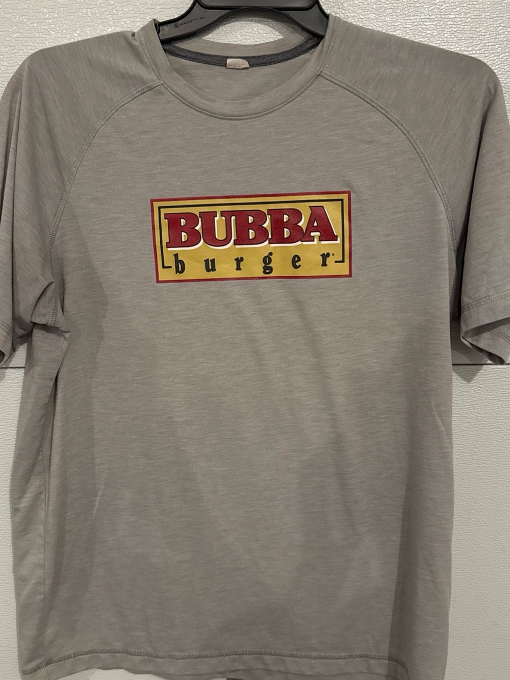 Bubba Burger Gray Performance T-Shirt Short Sleeve Logo Promo Shirt